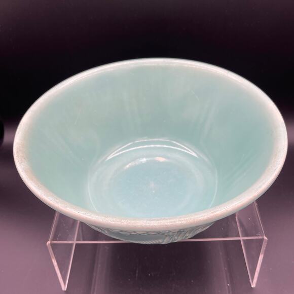 1930s Homer Laughlin Apple Tree Mixing Bowl 9 Inch - Picture 5 of 13